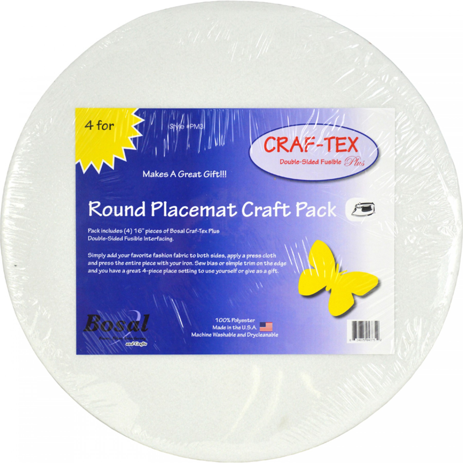 CrafTex Plus Round Placemat Craft Pack EE Schenck Co.